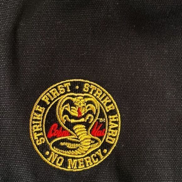 NWOT Pley Beauty by Peyton List Cobra Kai Karate Gi Inspired Clutch Makeup Bag - Picture 3 of 5